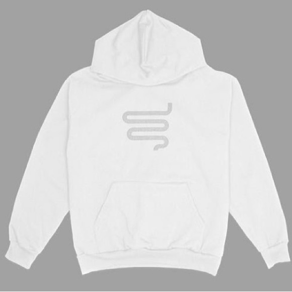 SOLD OUT - Sickick white rhinestone crystal hoodie sweater brand new size Large - Picture 1 of 4